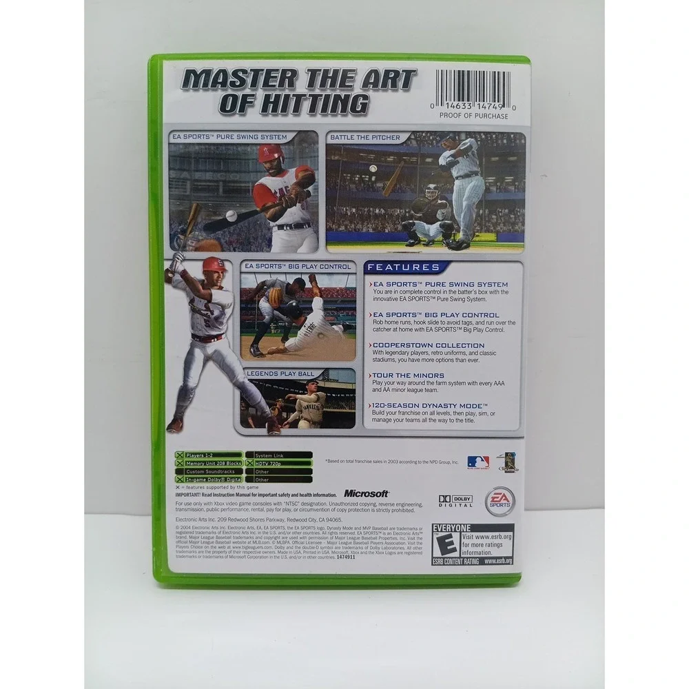MVP Baseball 2004 (Microsoft Xbox, 2004)